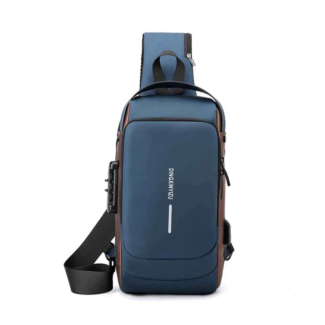 USB charging sport sling Anti-theft shoulder bag