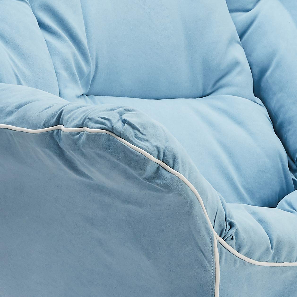 Solimo Convy High Back Sofa Chair (Metal, Blue)
