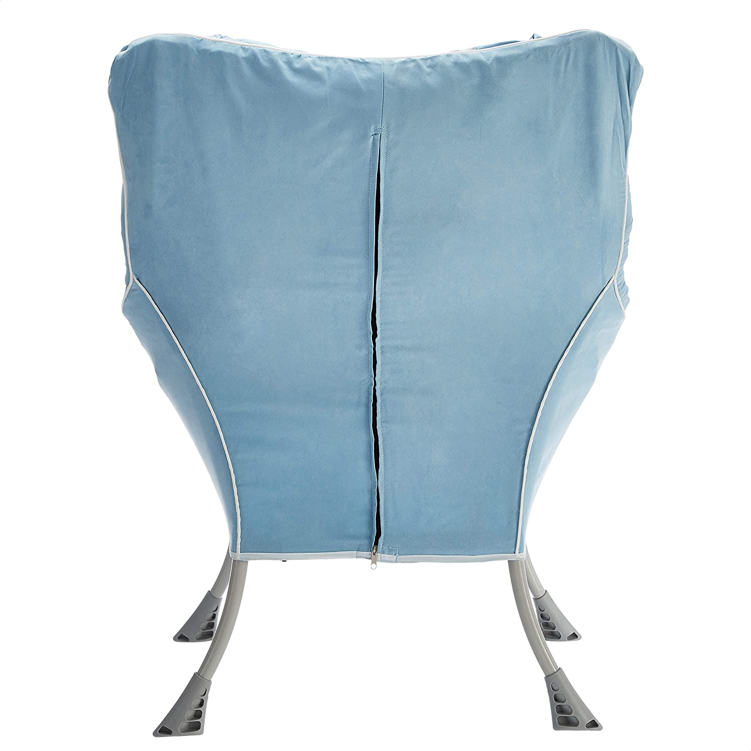 Solimo Convy High Back Sofa Chair (Metal, Blue)