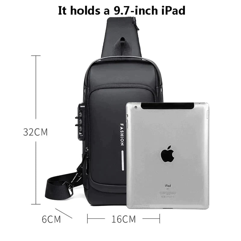 Anti-theft Sport Sling Bag with Password Lock