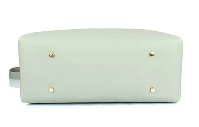 Women's PU Leather Handbag Combo (4-Teddy-Mint)